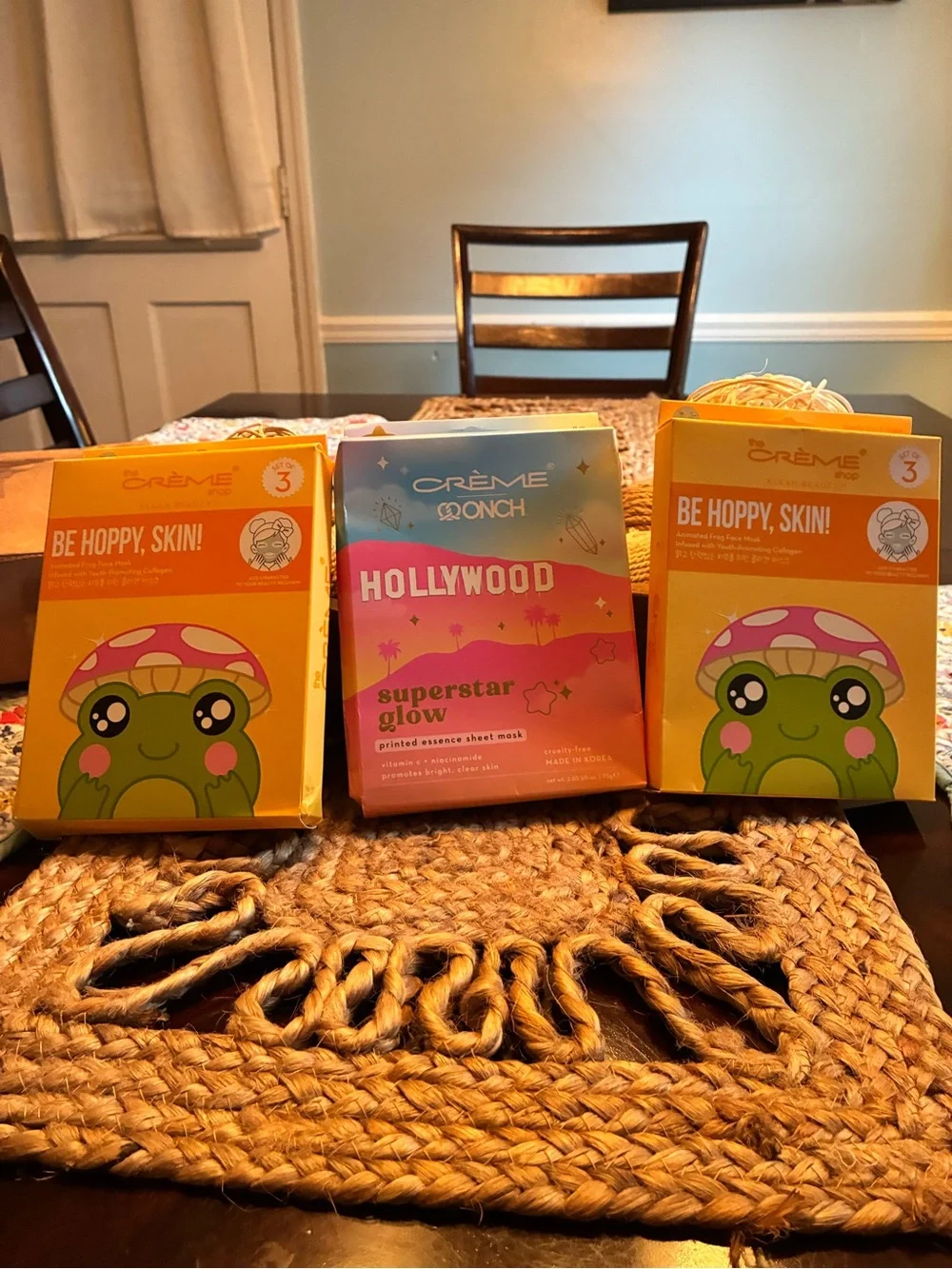 Crème Shop Kids Hydrating Mask Duo - Yellow & Pink Fun Packs
